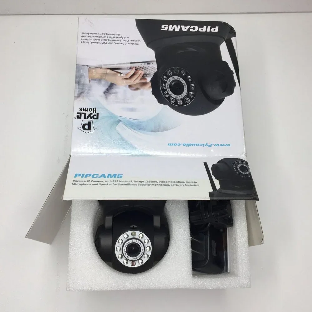 Pyle Wireless Home Security IP Camera WiFi Remote H.264 MJPEG Video Monitor
